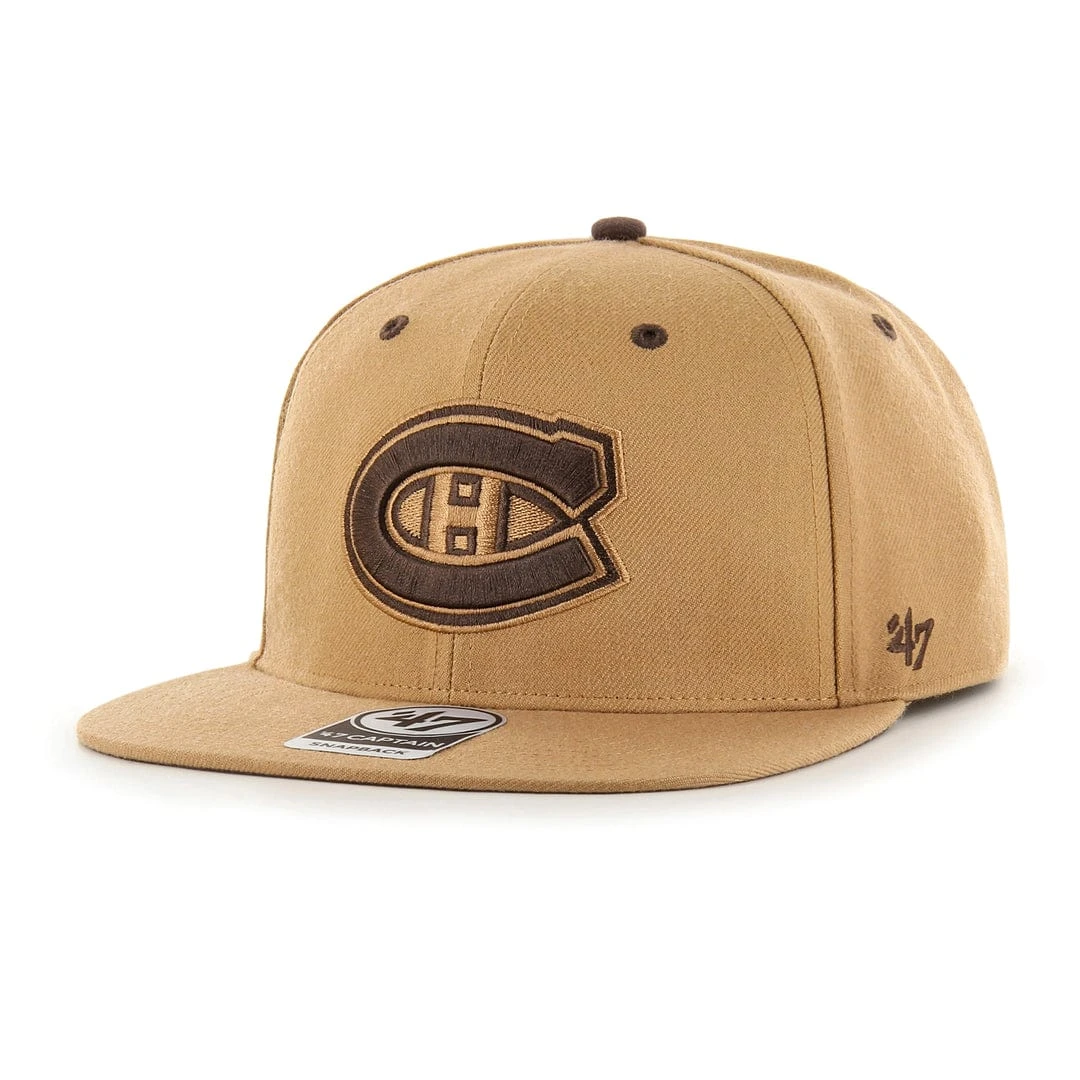 '47 BRAND Montreal Canadiens 47 Brand NHL Toffee Captain Hat Tan