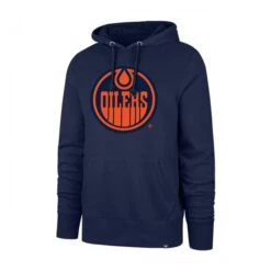 '47 BRAND Edmonton Oilers 47 Brand Imprint Headline Pullover Mens Hoodie
