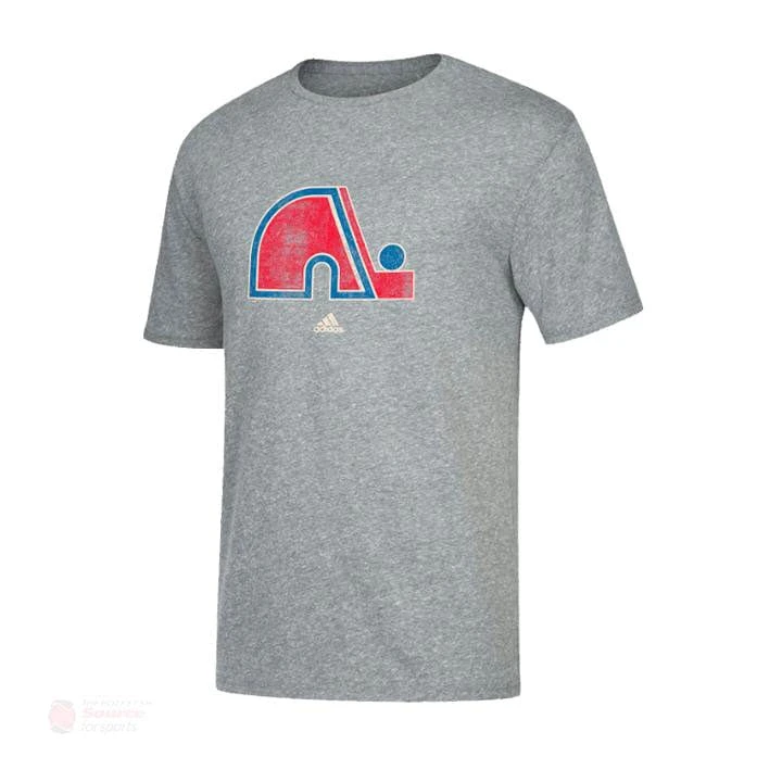 Quebec Nordiques Adidas Heritage Logo Mens Shirt