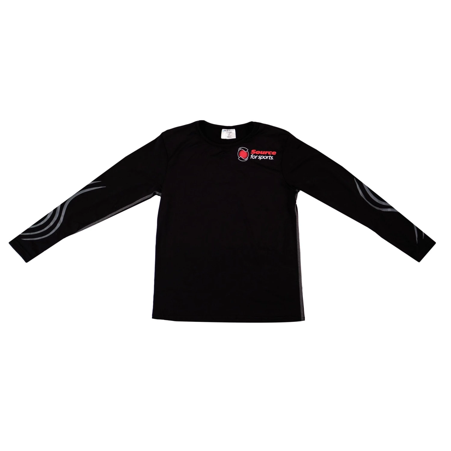 Blue Sports Compression Long Sleeve Youth Shirt - Image 2