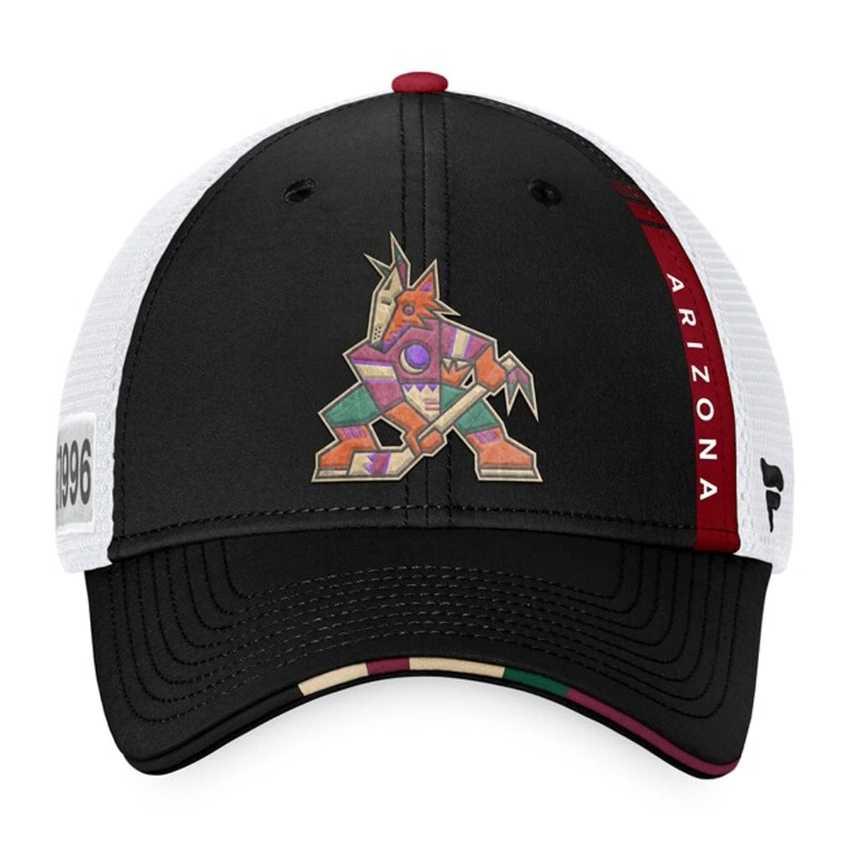 Arizona Coyotes Fanatics Authentic Pro Draft Structured Trucker Hat - Image 2