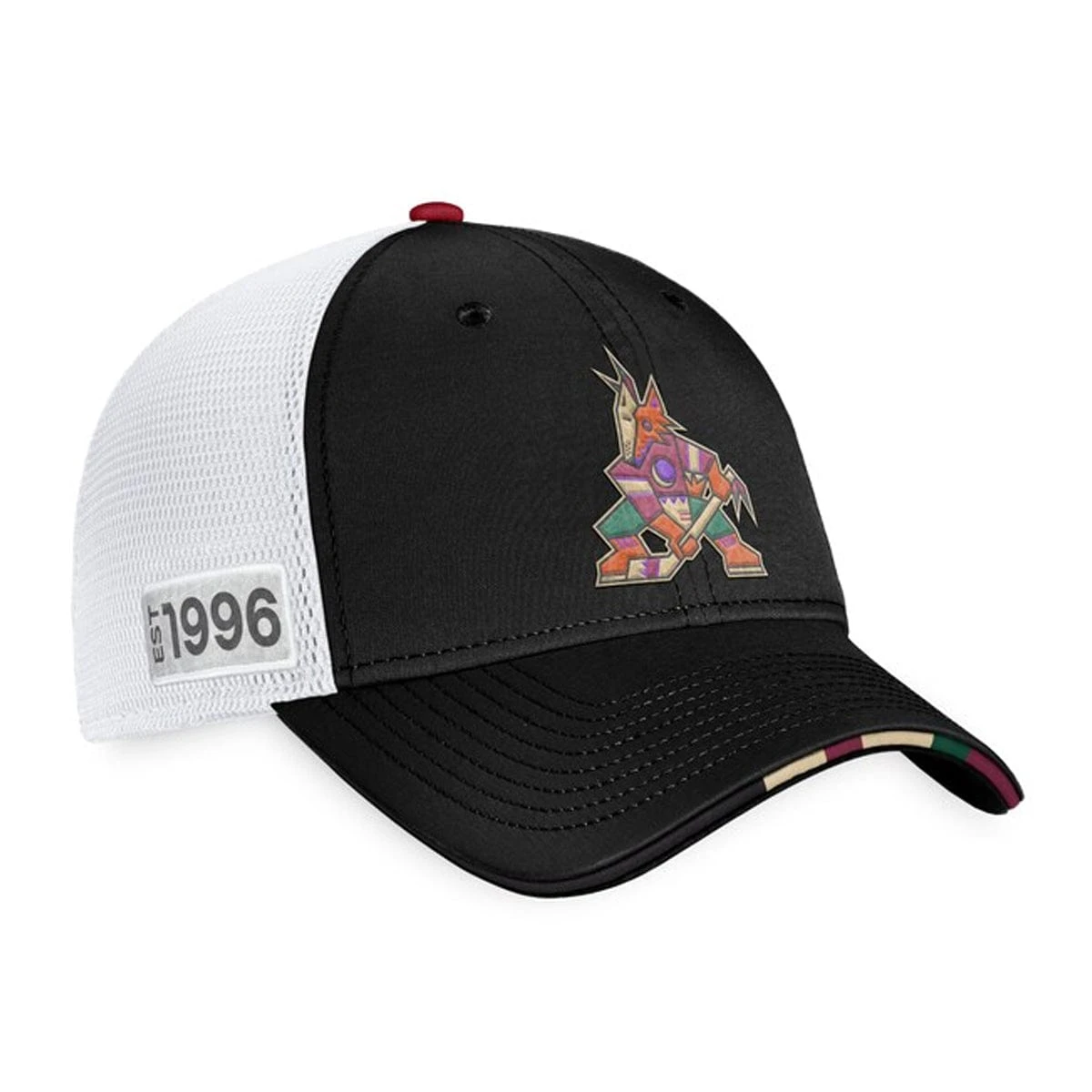 Arizona Coyotes Fanatics Authentic Pro Draft Structured Trucker Hat - Image 3