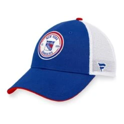 New York Rangers Fanatics Iconic Gradient Structured Trucker Hat