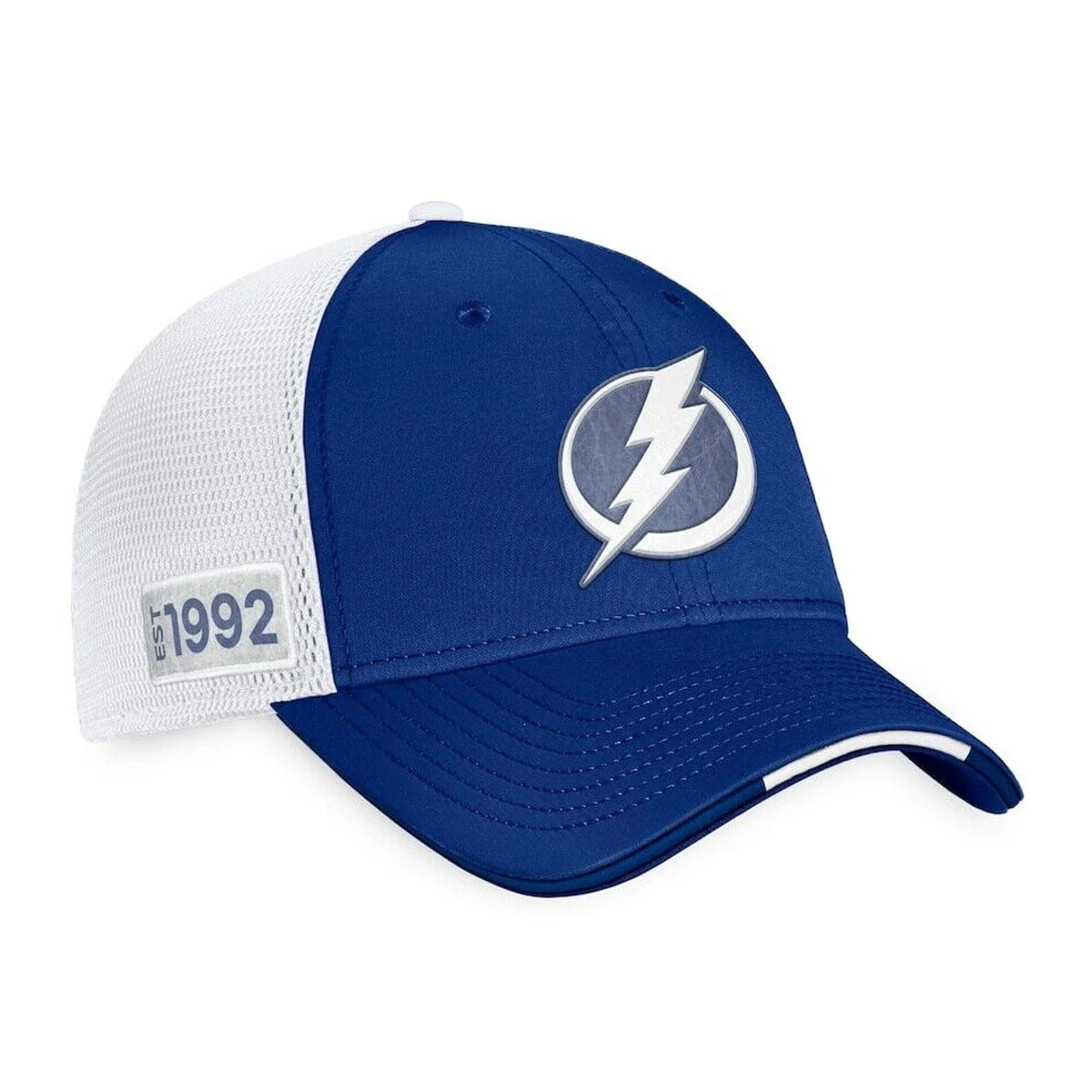 Tampa Bay Lightning Fanatics Authentic Pro Draft Structured Trucker Hat - Image 3