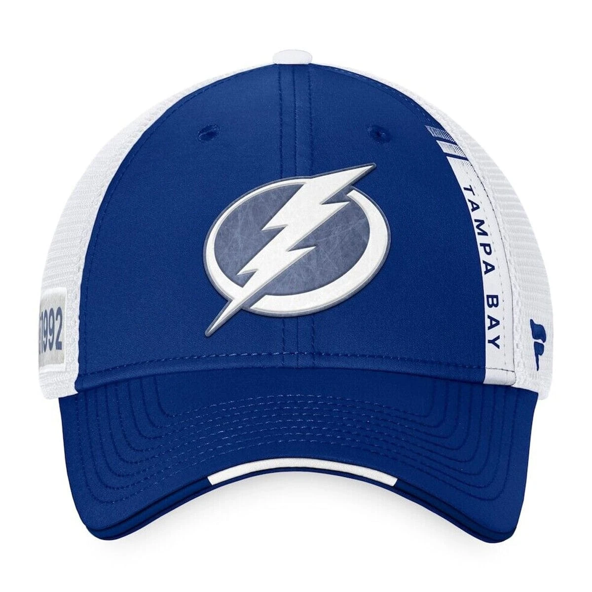Tampa Bay Lightning Fanatics Authentic Pro Draft Structured Trucker Hat - Image 2