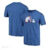 Quebec Nordiques Fanatics Distressed Vintage Tri-Blend Mens Shirt