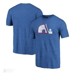 Quebec Nordiques Fanatics Distressed Vintage Tri-Blend Mens Shirt