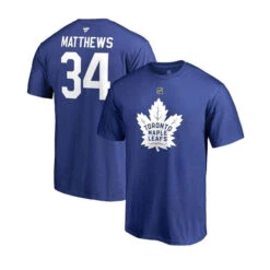 Toronto Maple Leafs Fanatics Authentic Name & Number Mens Shirt - Auston Matthews