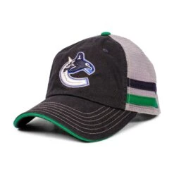 Vancouver Canucks - American Needle NHL Foundry Grey Adjustable Hat