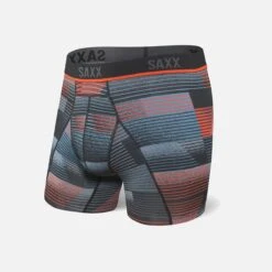 Saxx Kinetic HD Boxers - Black Sonic Stripe