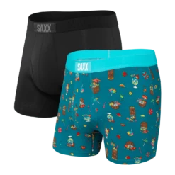 Saxx Ultra Boxers - Coconut Drinks / Black (2 Pack)